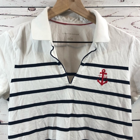 TOMMY HILFIGER Nautical Polo Shirtdress, size Med - Picture 4 of 5